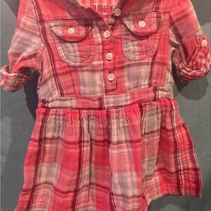 Plaid Pink Kids Casual Dress